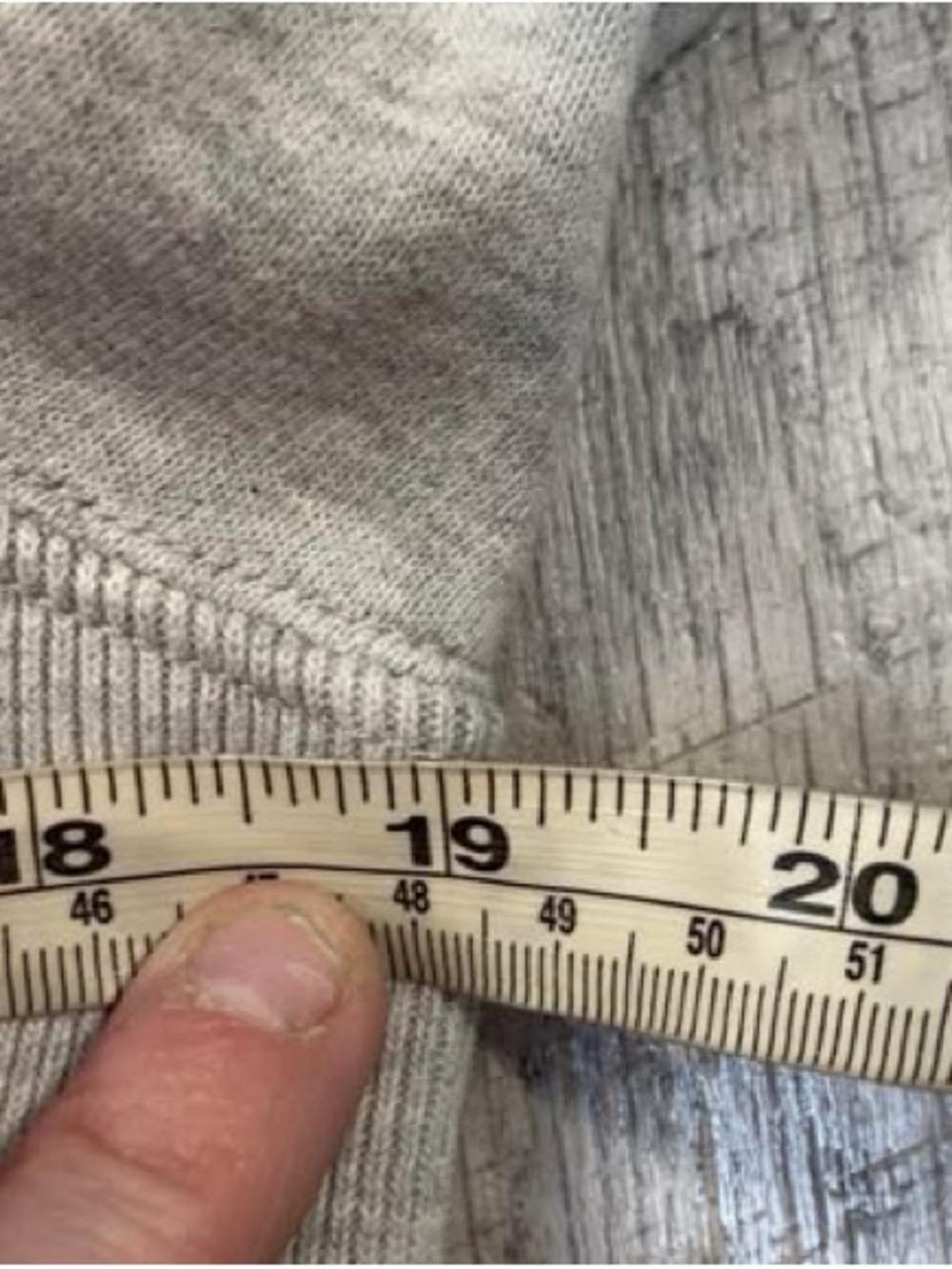 Ralph Lauren Polo long sleeve sweatshirt crop top grey print in front medium - Picture 4 of 5